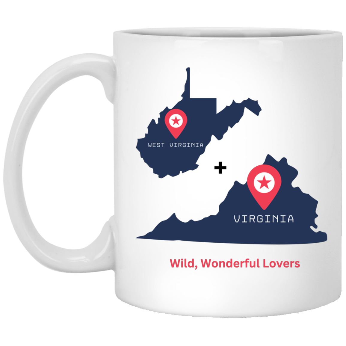 WV + VA Wild, Wonderful, Lovers Mug