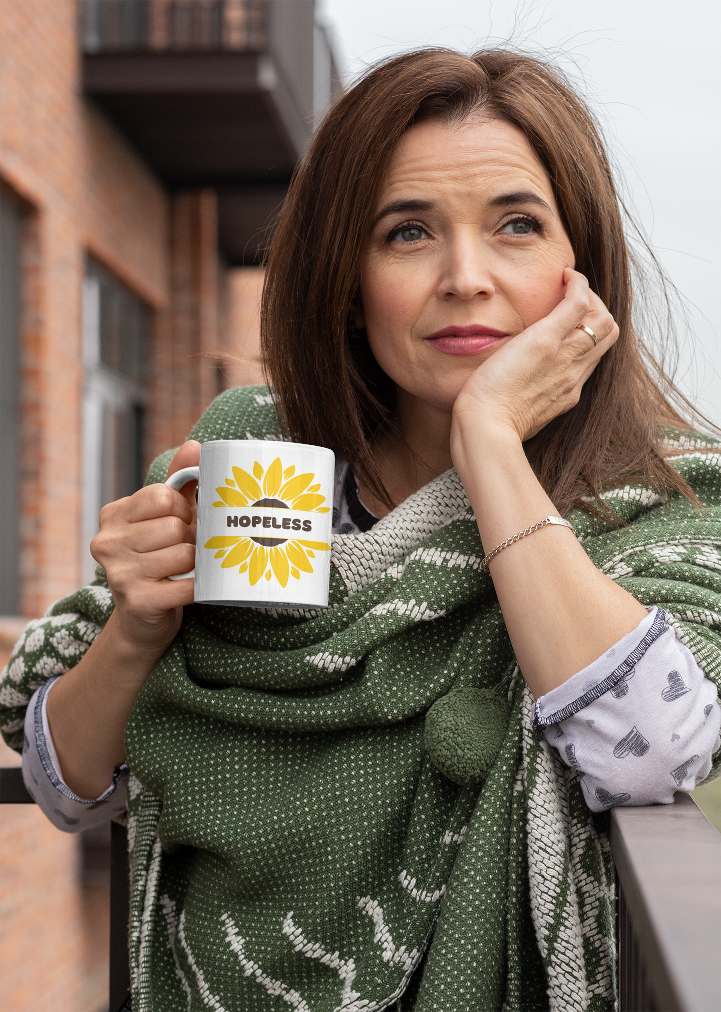 Hopeless Sunflower Mug (Dark Humor)
