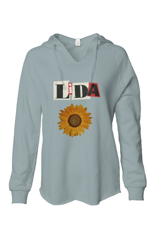 Womens Lightweight Wash Hooded Sweatshirt